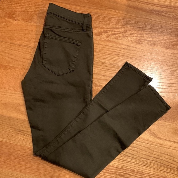 TopShop Olive Green Jeans - Picture 3 of 4